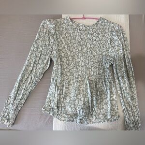Floral long sleeve top